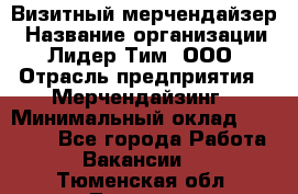 Визитный мерчендайзер › Название организации ­ Лидер Тим, ООО › Отрасль предприятия ­ Мерчендайзинг › Минимальный оклад ­ 18 000 - Все города Работа » Вакансии   . Тюменская обл.,Тюмень г.